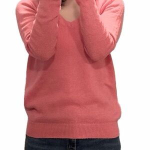 Abercrombie & Fitch Coral V-Neck Sweater